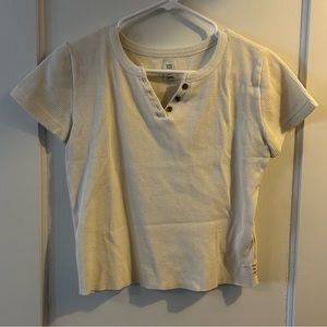 urban outfitters cream crop-top